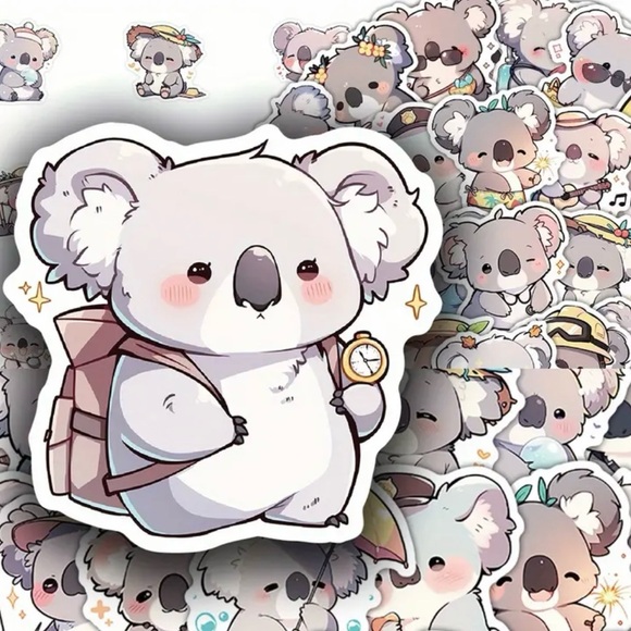 54 Cute Koala Stickers - Picture 3 of 4